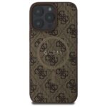 Guess GUHMP16XG4GFRW iPhone 16 Pro Max 6.9" brown hardcase 4G Ring Classic Logo MagSafe - imagine 3