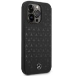 Mercedes MEHMP15XSIPBK iPhone 15 Pro Max 6.7" Black Hardcase Silicone Stars Pattern MagSafe - imagine 4