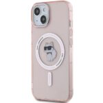Karl Lagerfeld KLHMP14SHFCCNOP iPhone 14 / 15 / 13 6.1"pink hardcase IML Choupette MagSafe - imagine 2
