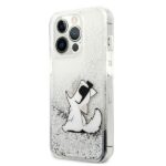 Karl Lagerfeld KLHCP13XGCFS iPhone 13 Pro Max 6,7" silver hardcase Liquid Glitter Choupette F - imagine 2