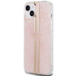 Guess GUHCP15MH4PSEGP iPhone 15 Plus /14 Plus 6.7" pink hardcase IML 4G Gold Stripe - imagine 2