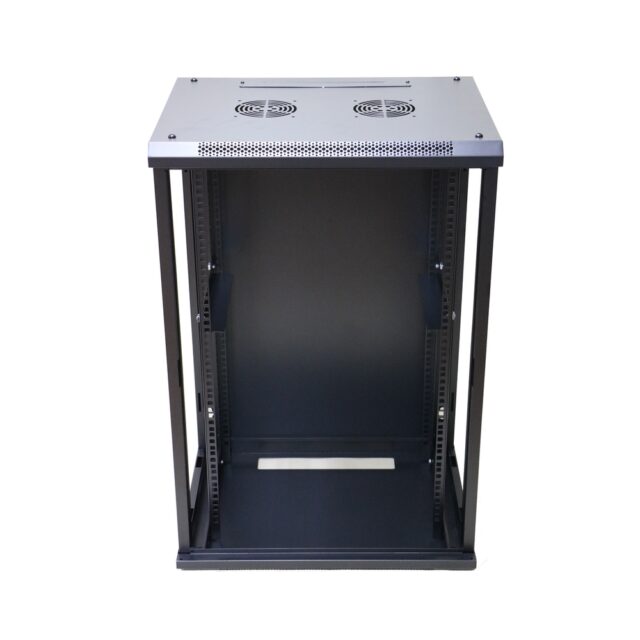 Extralink 15U 600x600 Black | Rackmount cabinet | wall mounted - imagine 3
