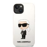 Karl Lagerfeld KLHCP14MSNIKBCH iPhone 14 Plus / 15 Plus 6,7" hardcase white Silicone Ikonik - imagine 3
