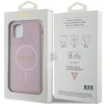 Guess GUHMN61PSAHMCP iPhone 11 / Xr 6.1" pink hardcase Saffiano MagSafe - imagine 8