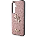 Case Guess Fixed Glitter Big 4G Metal  Logo to Samsung Galaxy S25 pink - imagine 6