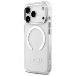 Guess Metal Outline MagSafe case for iPhone 17 Pro silver - imagine 2