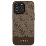 Guess GUHCP13LG4GLBR iPhone 13 Pro / 13 6,1" brown hard case 4G Stripe Collection - imagine 3