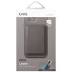 Magnetic RFID wallet UNIQ Lyden DS stand phone gray - imagine 4