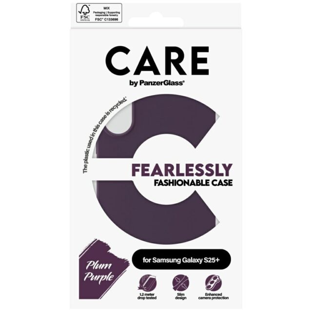 CARE by PanzerGlass Fashion Case for Samsung Galaxy S25+ Purple - imagine 4