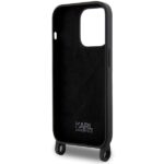 Karl Lagerfeld KLHCP15LSCBSKNK iPhone 15 Pro 6.1" hardcase black Crossbody Silicone Ikonik - imagine 6