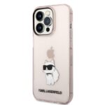 Karl Lagerfeld KLHCP14LHNCHTCP iPhone 14 Pro 6,1" pink hardcase Ikonik Choupette - imagine 2