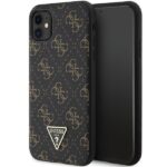 Guess GUHCN61PG4GPK iPhone 11 / Xr 6,1"black hardcase 4G Triangle Metal Logo