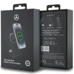 Mercedes Foldable Wireless Charger 2-in-1 MEMFBGSLK 15W Black Silver Star MagSafe - imagine 5
