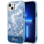 Guess GUHCP14MHGPLHB iPhone 14 Plus / 15 Plus 6.7" blue hardcase Porcelain Collection