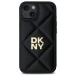 DKNY DKHCP14SPQDSLK iPhone 14 6.1" black Quilted Stack Logo - imagine 3
