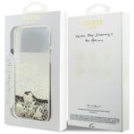 Guess Liq case. Glitter 4 Charms for iPhone 17 Pro Max gold - imagine 8