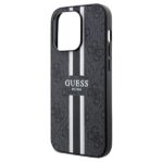 Guess GUHMP15XP4RPSK iPhone 15 Pro Max 6.7" black hardcase 4G Printed Stripes MagSafe - imagine 6