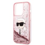 Karl Lagerfeld KLHCP14XLNKHCP iPhone 14 Pro Max 6,7" pink hardcase Glitter Karl Head - imagine 6