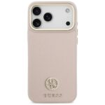 Case Guess Grained Strass Logo MagSafe for iPhone 17 Pro Max pink - imagine 3