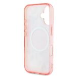Guess GUHMP16SHFWBDCEP iPhone 16 6.1" pink hardcase IML Flower & Tonal Circle MagSafe - imagine 7