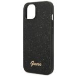 Guess GUHCP14SHGGSHK iPhone 14 / 15 / 13 6.1" black hard case Glitter Script - imagine 6