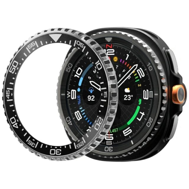 Spigen Bezel Tune Pro Diver Case for Samsung Galaxy Watch 8 46mm black - imagine 2