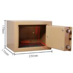 Extralink Home | Home safe | office, key box, safe deposit box, gold, S-404 - imagine 3