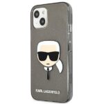 Karl Lagerfeld KLHCP13MKHTUGLB iPhone 13 / 14 / 15 6,1" black hardcase Glitter Karl`s Head - imagine 2