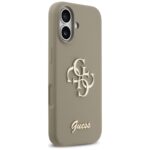 Guess Silicone Big 4G Script Case for iPhone 17 Brown - imagine 4