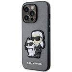 Karl Lagerfeld KLHCP14XSANKCPG iPhone 14 Pro Max 6.7" hardcase silver Saffiano Karl & Choupet - imagine 2