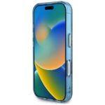 Case Guess IML Metal Glitter 4G Circle Triangle MagSafe for iPhone 16 blue - imagine 5