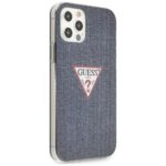 Guess GUHCP12LPCUJULDB iPhone 12 Pro Max 6,7"  dark blue hardcase Jeans Collection - imagine 4