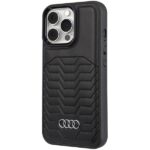 Audi Synthetic Leather MagSafe iPhone 13 Pro Max 6.7" black hardcase AU-TPUPCMIP13PM-GT/D3-BK - imagine 6