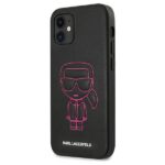Karl Lagerfeld KLHCP12SPCUIKPI iPhone 12 mini 5,4" pink hardcase Karl Ikonik Outline - imagine 2