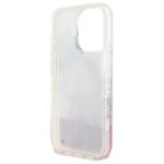 Guess GUHMP16LLFMWTP iPhone 16 Pro 6.3" pink hardcase Liquid Glitter Flower MagSafe - imagine 7