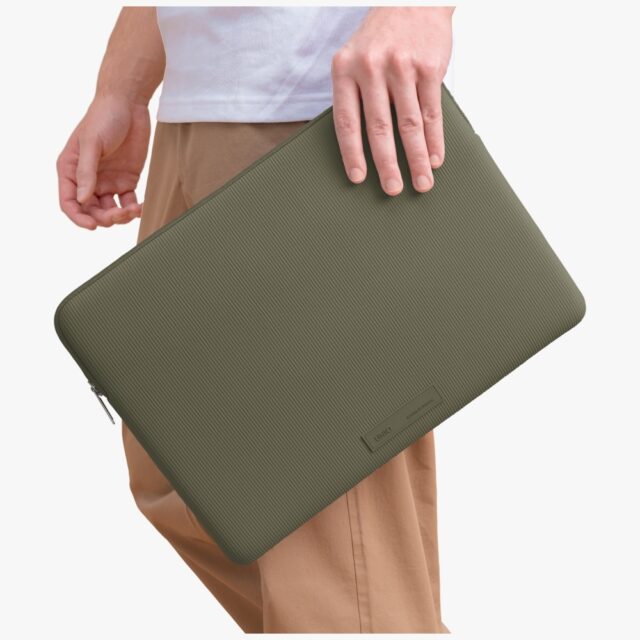 Laptop Sleeve UNIQ Cyprus Ridge Edition 14" waterproof neoprene green - imagine 5