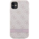 Guess GUHCN61P4SNP iPhone 11 / Xr pink hardcase 4G Stripe - imagine 3