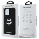 Karl Lagerfeld KLHMP16LSCHPPLK iPhone 16 Pro 6.3" black hardcase Silicone Choupette Head Print - imagine 8