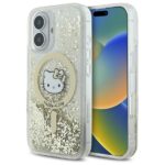 Hello Kitty HKHMP16SLGDIH iPhone 16 6.1" white gold hardcase Liquid Glitter Fever MagSaf