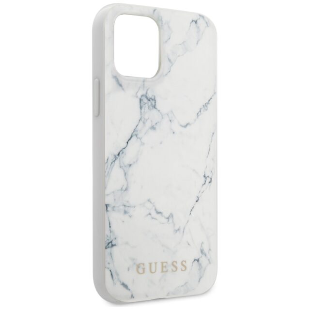 Guess GUHCP12LPCUMAWH iPhone 12 Pro Max 6,7" white hardcase Marble - imagine 2