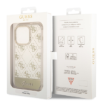 Guess GUHCP14LHG4MHG iPhone 14 Pro 6,1" gold hardcase 4G Pattern Script - imagine 8