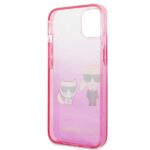 Karl Lagerfeld KLHCP13MTGKCP iPhone 13 / 14 / 15 6,1" hardcase pink Gradient Ikonik Karl & Choupette - imagine 7