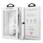 Guess GUHCPXGLUFLSI iPhone XXs silver hard case Glitter Liquid - imagine 7