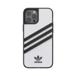 Adidas OR Moulded Case PU iPhone 12Pro Max white-black 42239 - imagine 2