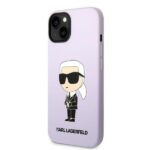 Karl Lagerfeld KLHCP14MSNIKBCU iPhone 14 Plus / 15 Plus 6,7" hardcase purple Silicone Ikoni - imagine 2