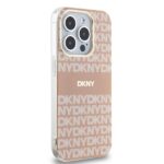 DKNY DKHMP15XHRHSEP iPhone 15 Pro Max 6.7" inch pink hardcase IML Mono & Stripe MagSafe - imagine 4