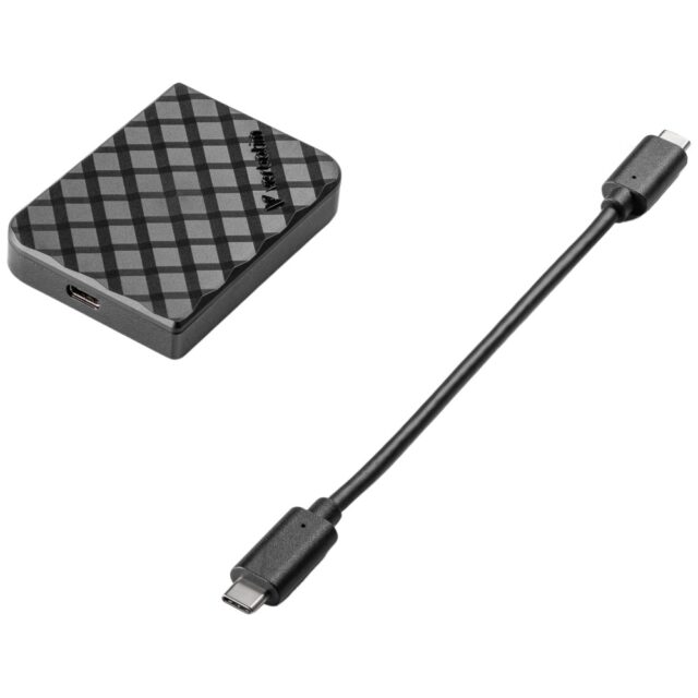 External Disk Verbatim Store n Go Mini Diamond USB-C SSD 2Tb Black 32026 - imagine 6