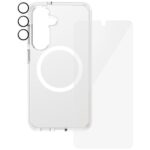 CARE by PanzerGlass Flagship 3in1 Case + Glass + Lens Protective Kit for Samsung Galaxy S25 - imagine 3