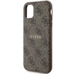 Guess GUHMN61G4GFRW iPhone 11 6.1" / Xrbrown hardcase 4G Collection Leather Metal Logo MagSa - imagine 6