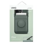 UNIQ Flixa Magnetic Card Wallet with Stand Green/Lichen Green MagSafe - imagine 2
